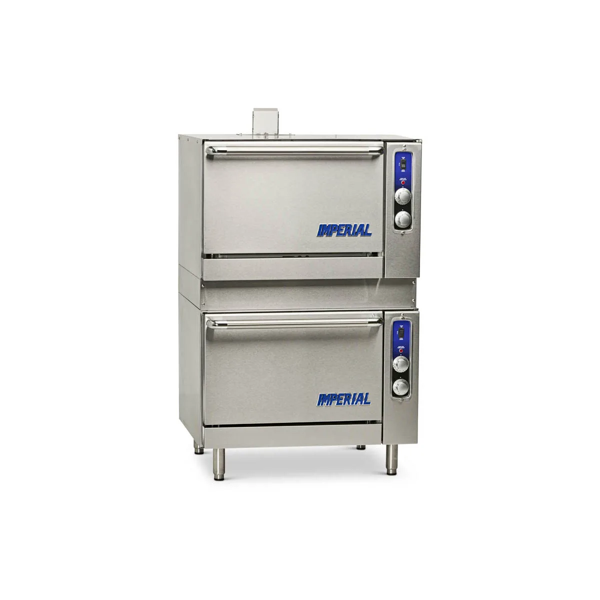 Imperial IR-36-DS-C Restaurant Type Double-Deck Gas Oven w/ 1 Standard & 1 Convection Oven