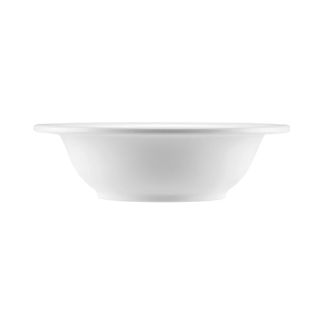 CAC China MLRN-10 Grapefruit Dish, 13 oz (6‑5/8″) White Melamine Bowl, Dishwasher Safe - 1 Dozen