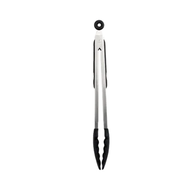 Thunder Group SLTHUT610 Utility Tongs, 9"L, Locking Clip, Non-Slip Silicone Tips And Grip