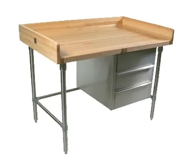John Boos BT3S04 Baker'S Table, 96"W X 30"D