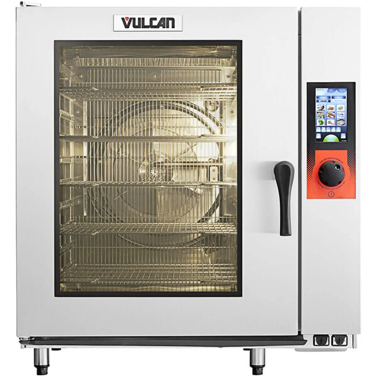 Vulcan TCM-102E-480 Full Size 10 Pan Electric Boilerless Combi Oven w/ Touch & Knob Control, 480V