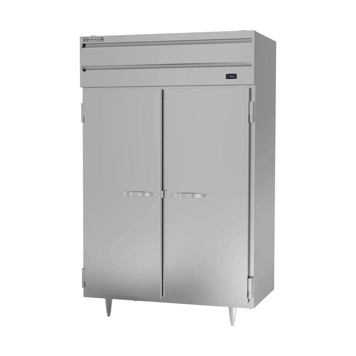 Beverage Air PF2HC-1AS 52" Two Section Reach-In Freezer w/ 2 Solid Doors, Aluminum Interior, 45 cu. ft.