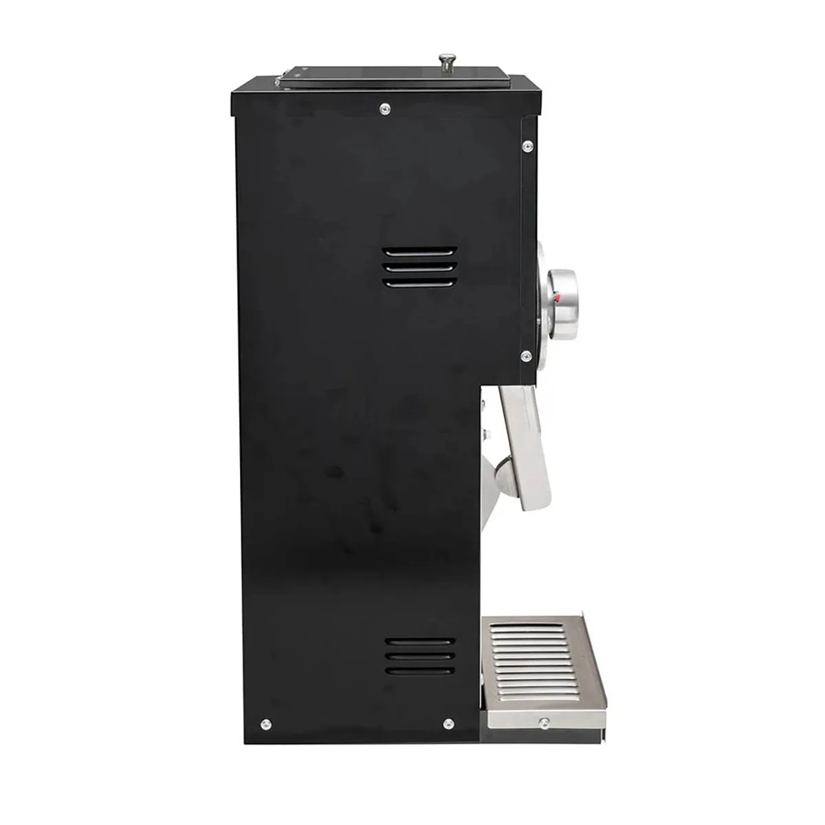 Grindmaster 890T 7.5" Wide Space Saver Retail Coffee Grinder w/ 5.0 lbs. Hopper Cap - 1/2 HP - Black