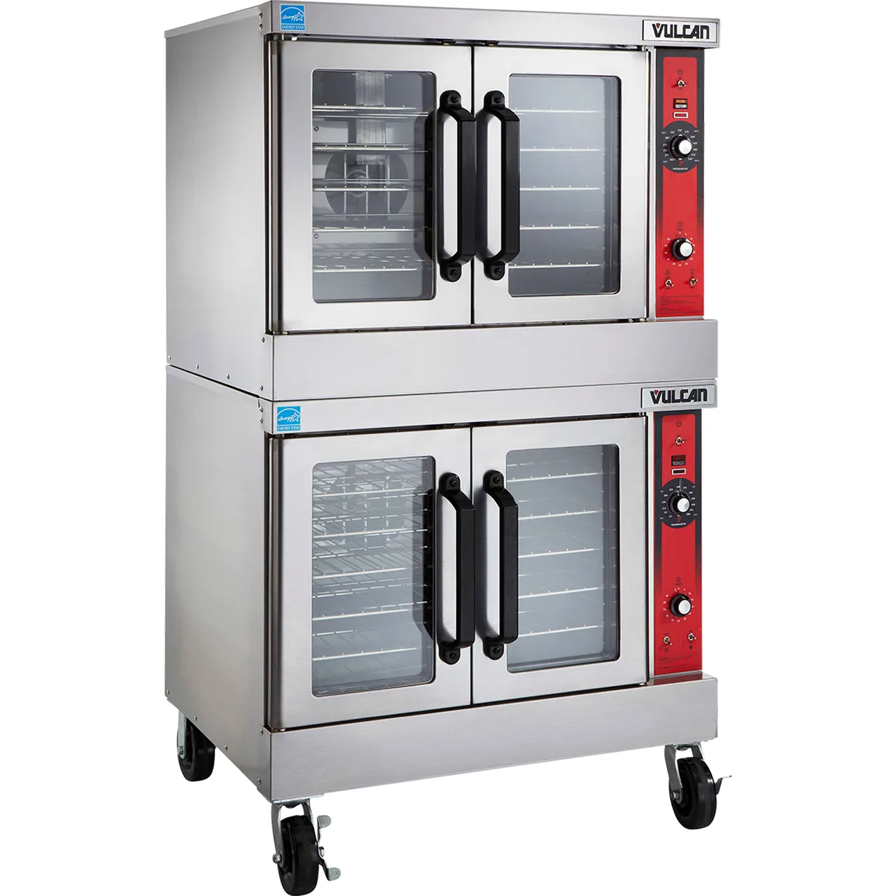 Vulcan VC44GC Full Size Gas Convection Oven with Double Deck, Computerized Controls, 100.000 BTU