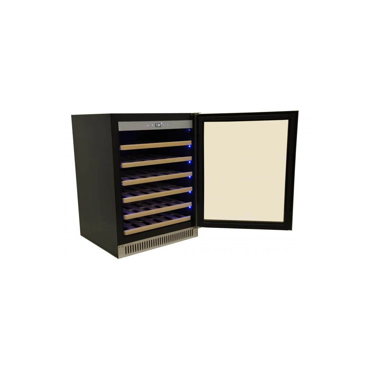 Omcan USA 45261 23" Glass Door Wine Refrigerator, Single Temperature, 51 Bottles