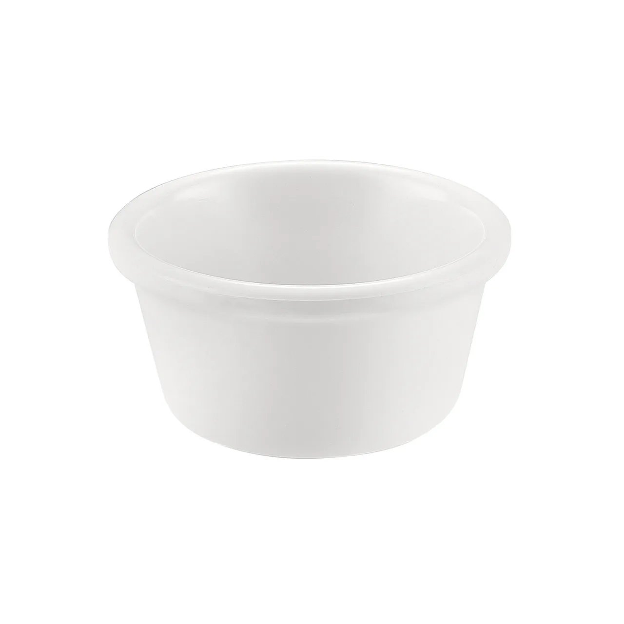CAC China MRKF-4 Plastic Ramekin, 4 Oz (3.25" Dia) White Melamine, Dishwasher Safe - 1 Dozen