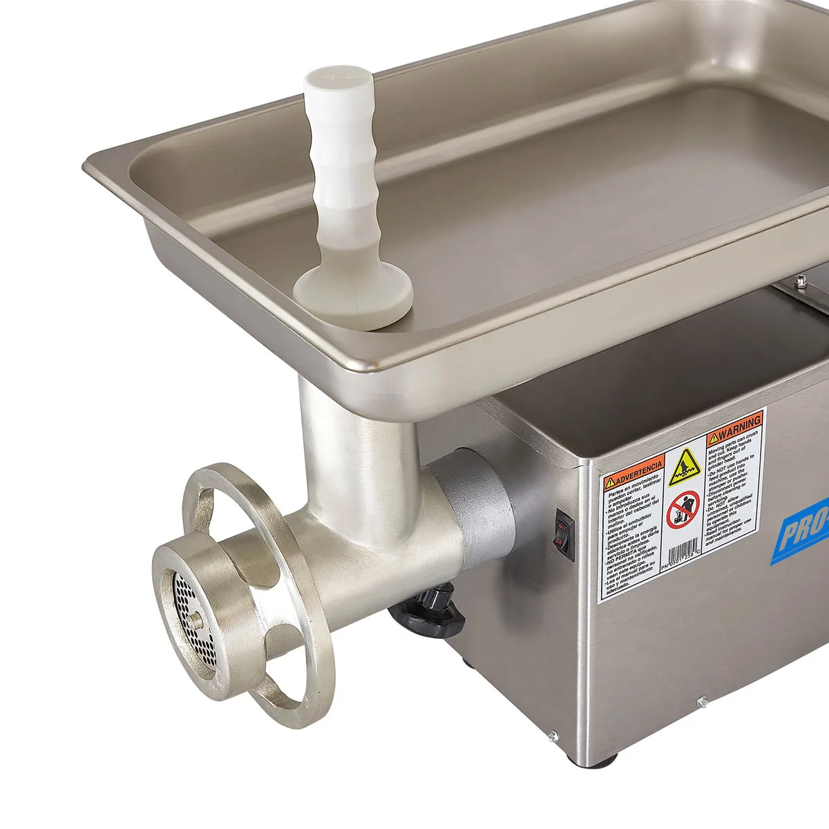 Pro-Cut KG-12-FS Bench Meat Grinder – 3/4 HP, #12 Hub, 3/8" & 1/8" Plates, 449/238 lb/hr, 550W 115V