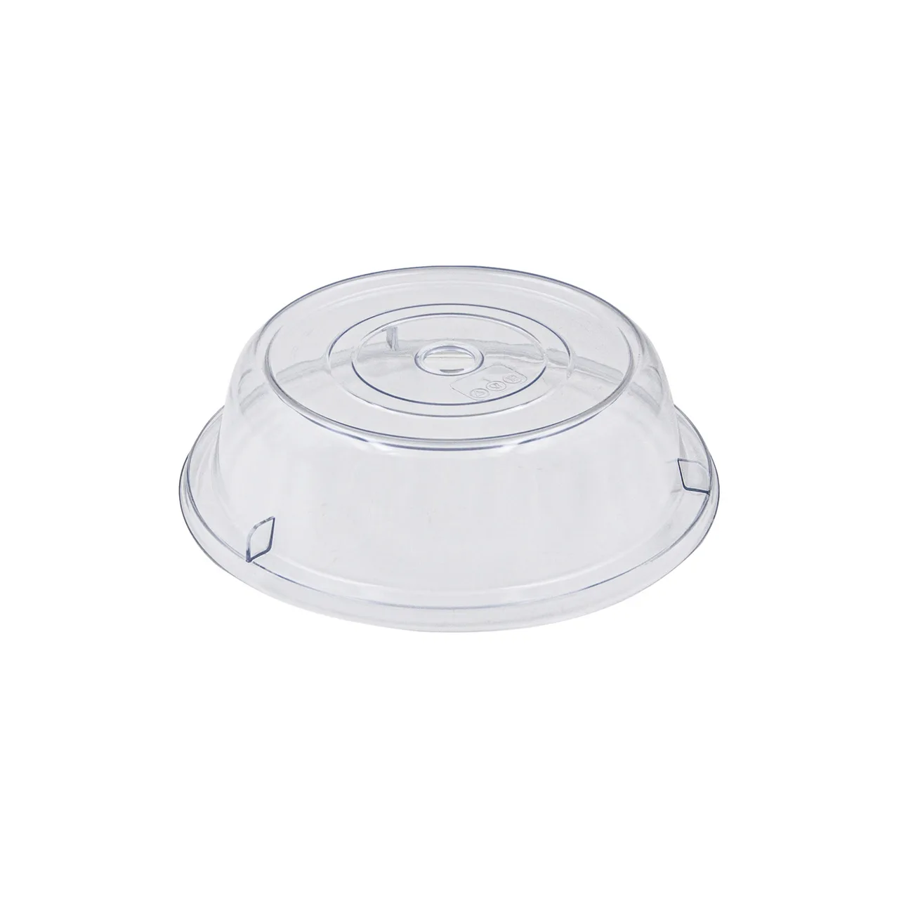 CAC China PPCO-16 Plate Cover, 10" Dia. Round, Clear Polycarbonate, Stackable Servingware Accessory