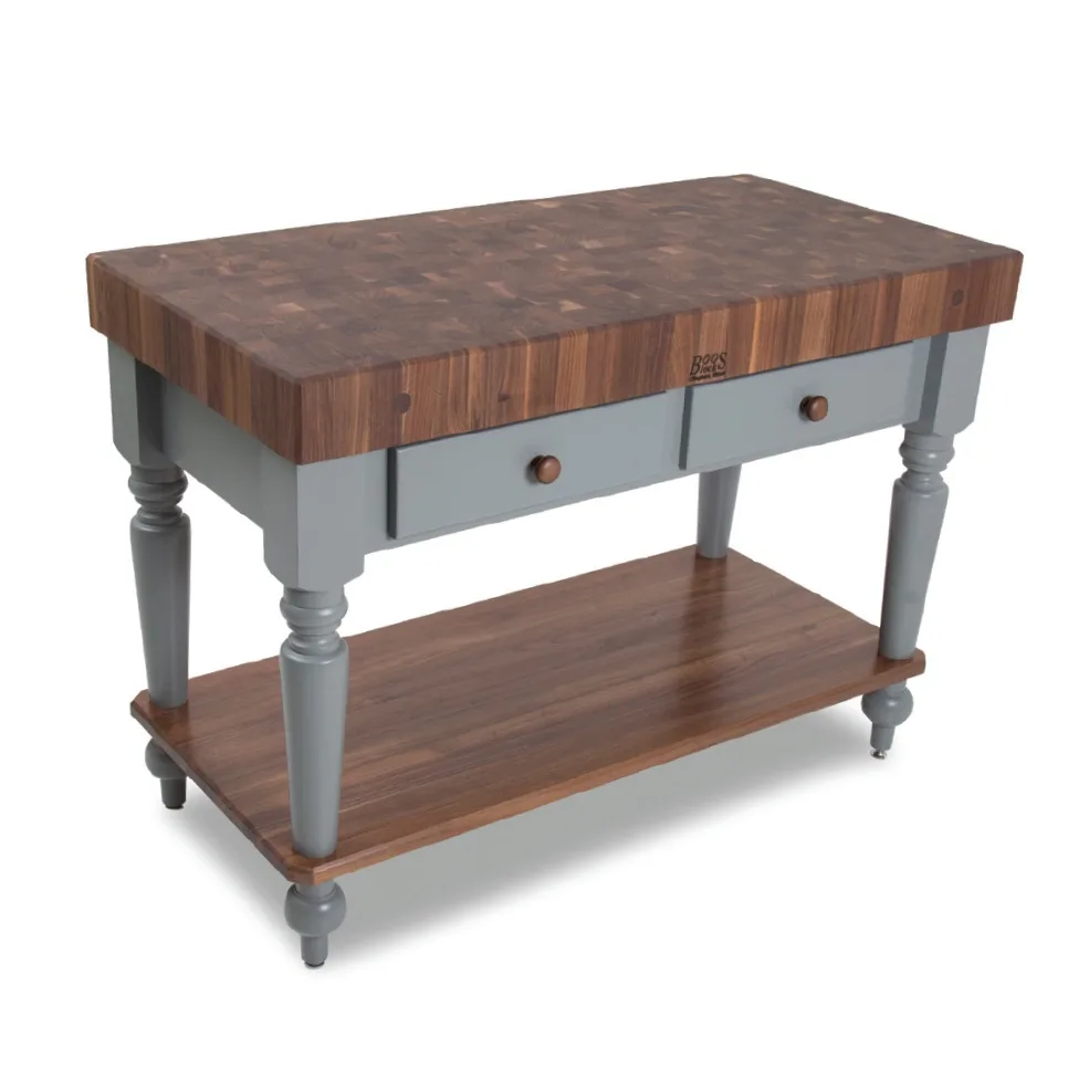 John Boos WAL-CUCR04-SHF American Heritage Rustica Butcher Block