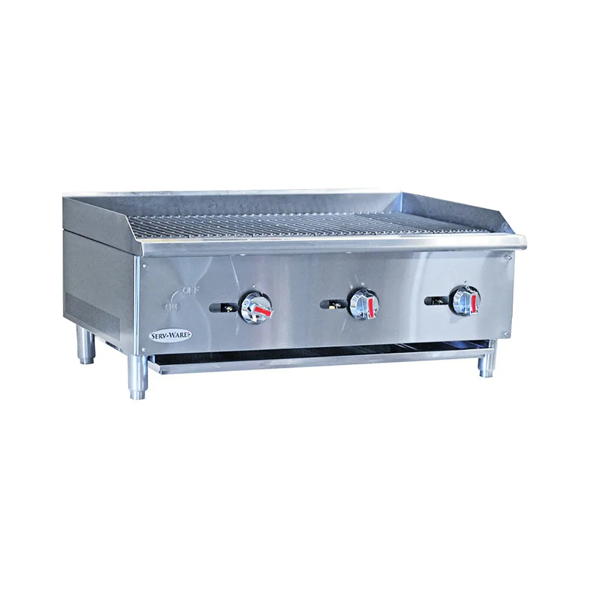 Serv-Ware SCBS-36-LP 40" Countertop Gas Charbroiler