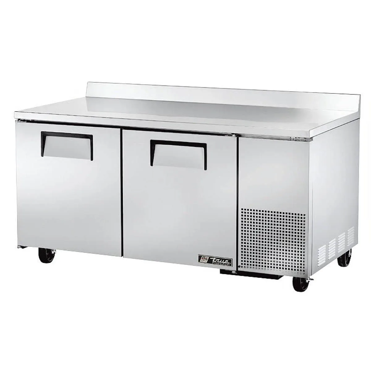 True TWT-67F-HC 67" 2-Section WorkTop Freezer w/ 2 Solid Doors, Stainless Steel Exterior