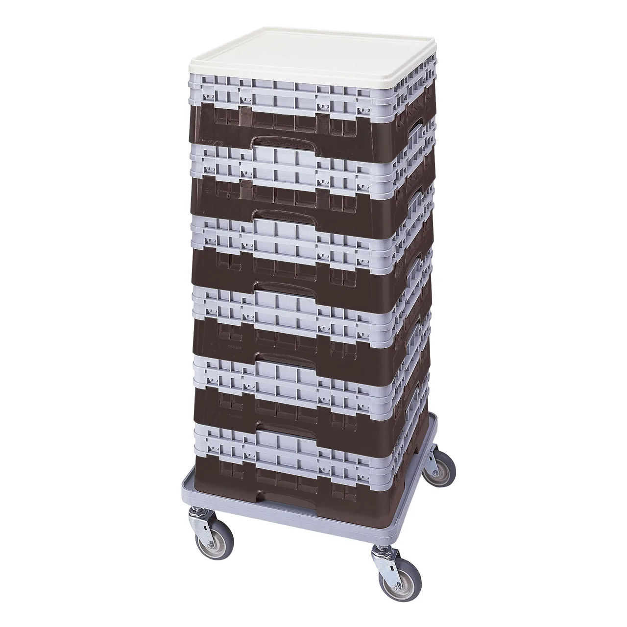 Cambro BR578167 Camrack Base Rack, Full Size, Brown, Polypropylene, 19-3/4 x 19-3/4, 6-1/2 Inside Rack Height