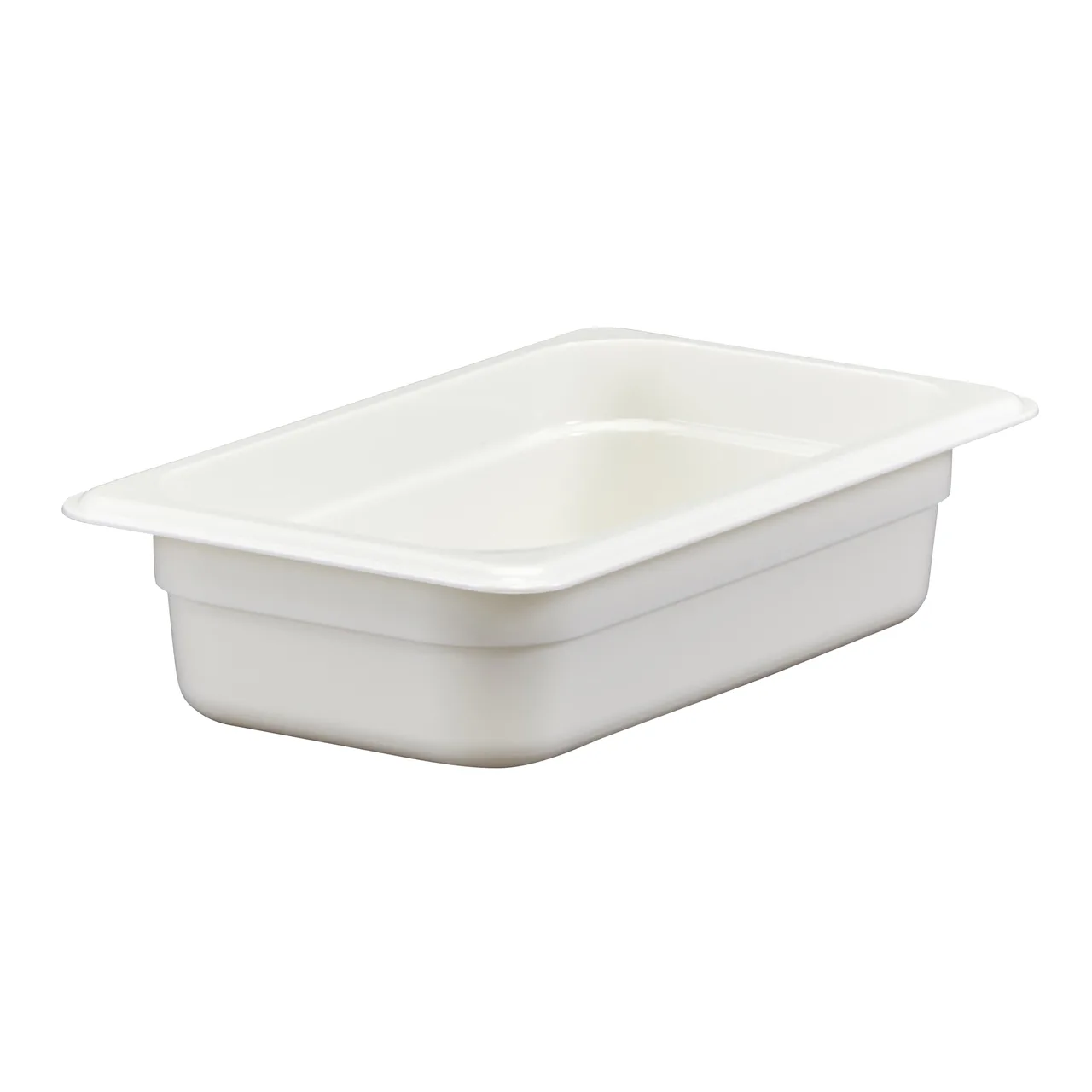 Cambro 42CW148 Food Pan 1/4 Size 1.8‑Quart Capacity 2½" Deep White Polycarbonate NSF