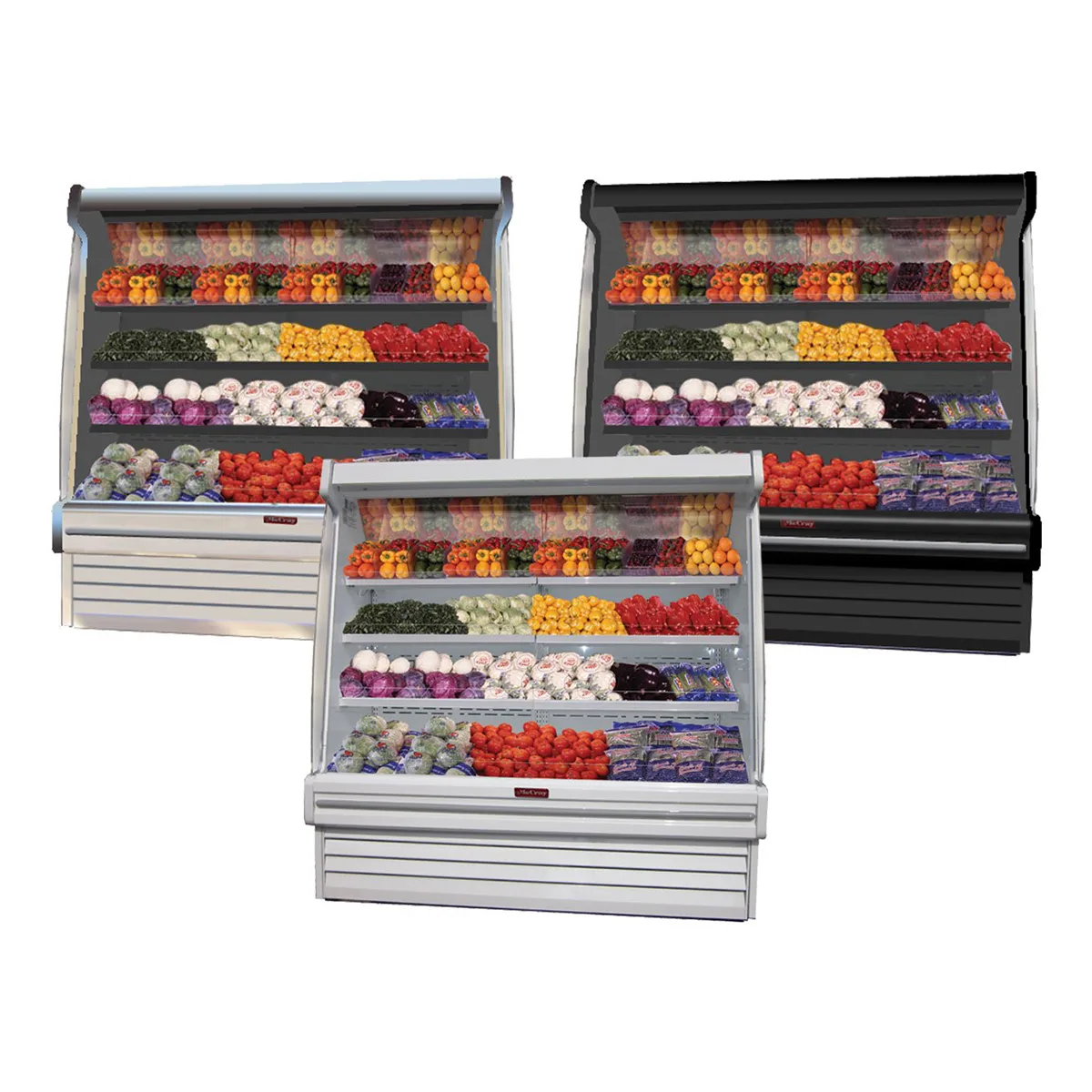 Howard-McCray SC-OP35E-4S-B-LED 51" Refrigerated Produce Display Case, Black