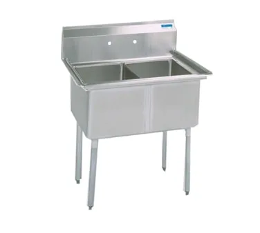BK Resources BKS-2-1620-12 Sink, Two Compartment