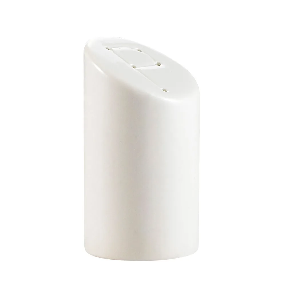CAC China SHER-PS - Porcelain Salt Pepper Shaker 1‑3/4" Dia x 3‑1/4" H White Dishwasher Safe, 1 Dozen