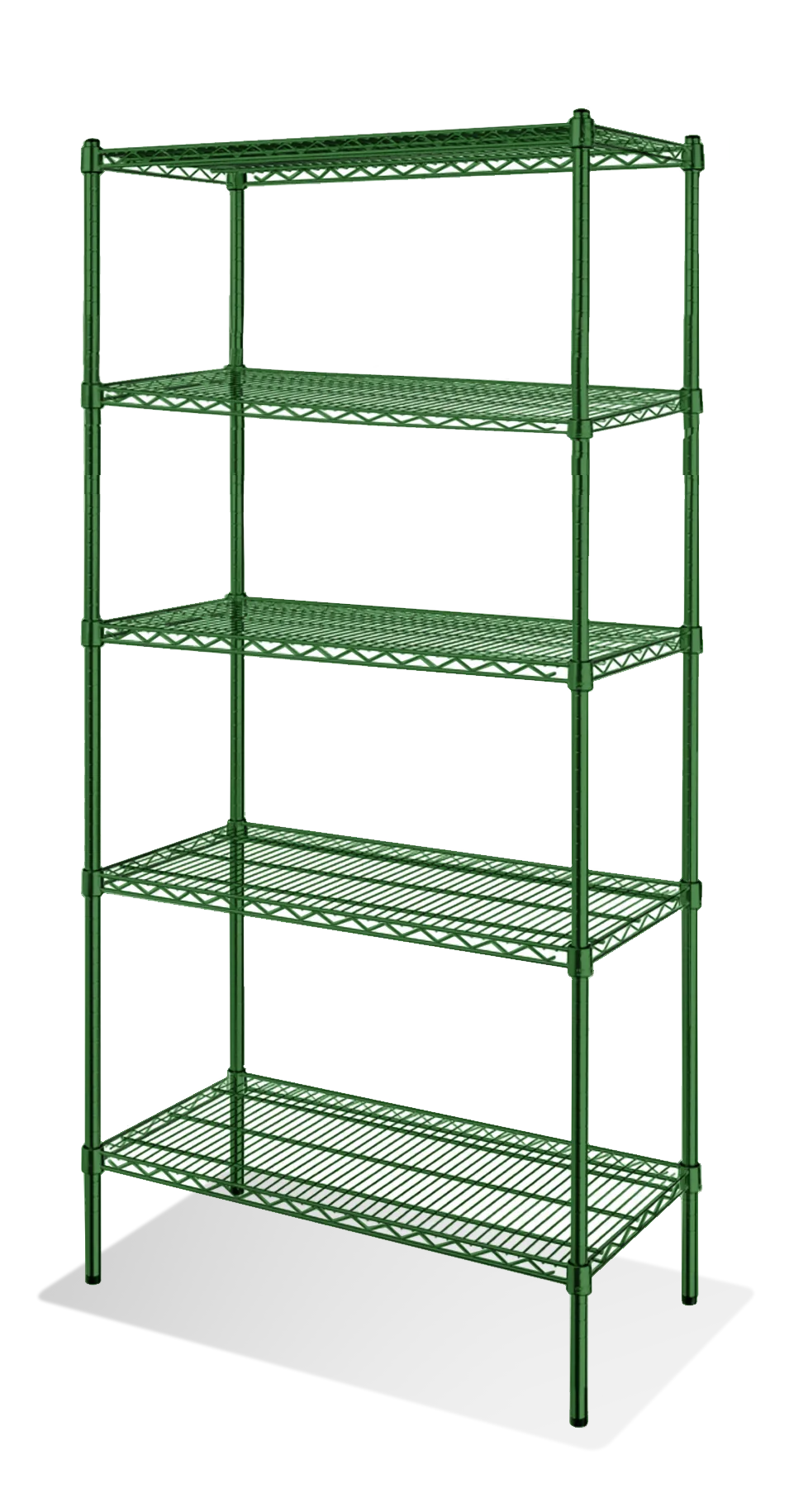 Steel Works SW2460G-5 Heavy Duty Wire Shelving Unit, 5-Tier, 24"X 60"