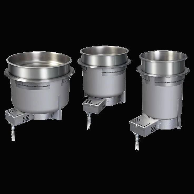 Hatco HWBH-11QTD Drop-In Heated Well, Round, Uninsulated, with Drain, 11 Quart