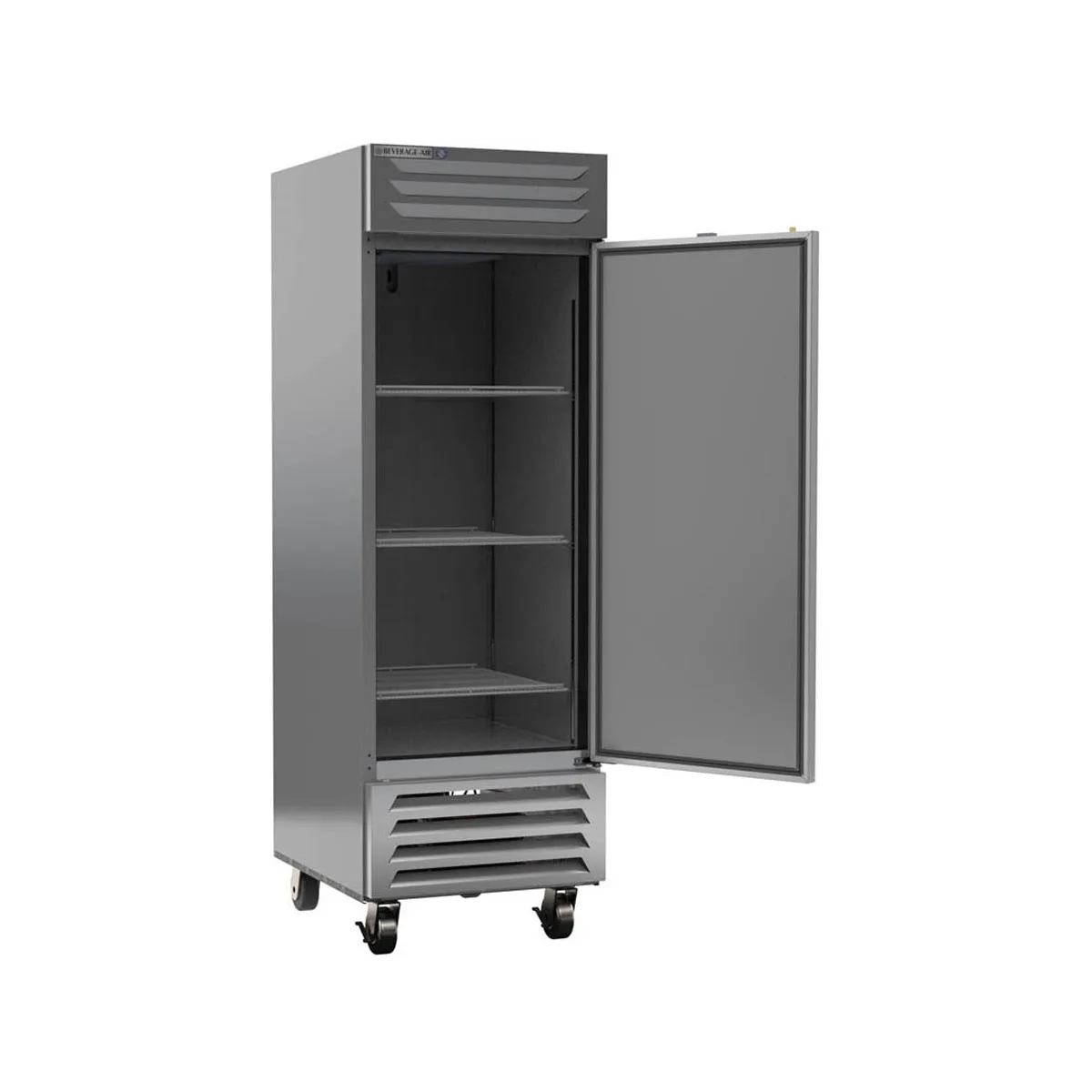 Beverage Air FB23HC-1S 27-1/4" 1-Solid Door Reach-In Freezer, Bottom Mount, 23.32 cu. ft., Stainless Steel Front