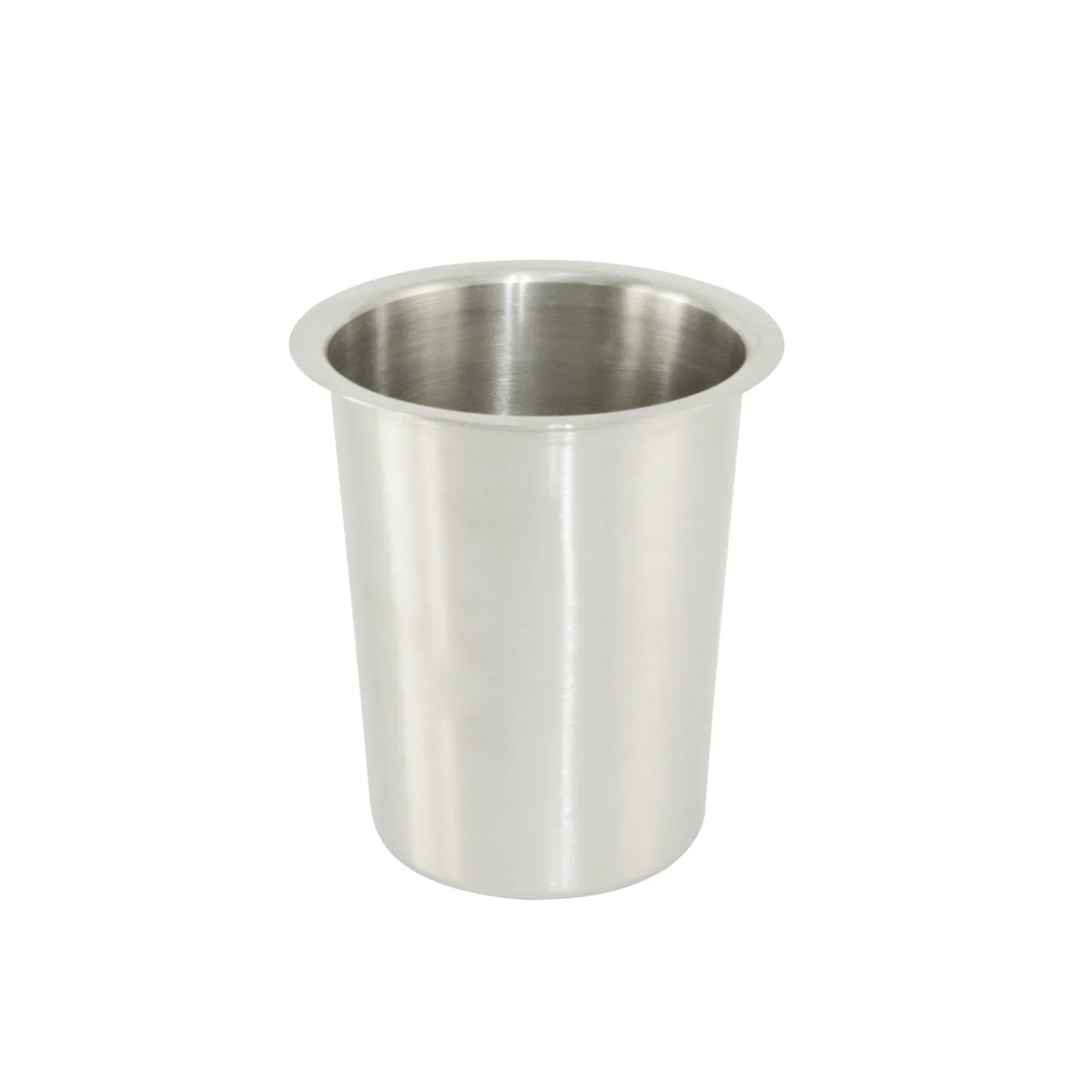 CAC China SSFC-S Solid Stainless Steel Flatware Cylinder, Utensil Holder for Dinnerware Storage & Transport