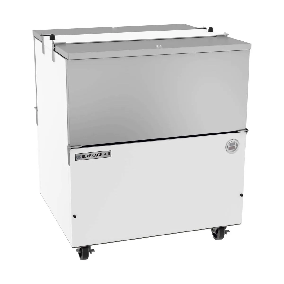 Beverage Air ST34HC-W-02 34" Dual Sided Milk Cooler, Cold Wall, 8 Crates Capacity