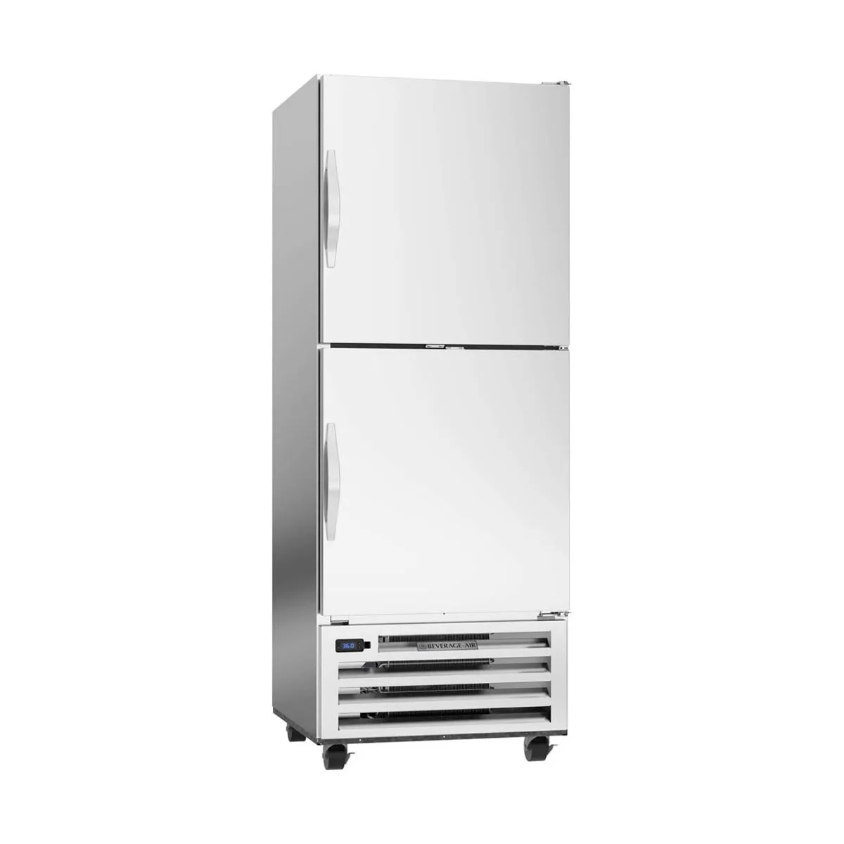 Beverage Air RI18HC-HS 27" 1-Section Reach-In Refrigerator w/ 2 Solid Half Doors, Bottom Mounted, 1/4 hp, 17 cu. ft.