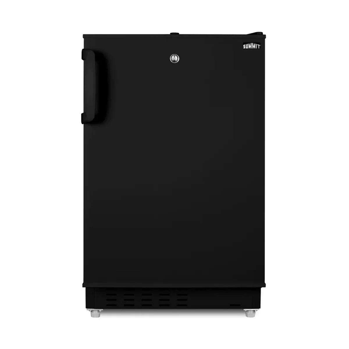 Summit ALRF49B 20" Built-in or Freestanding Undercounter Refrigerator Freezer in Black, 2.68 cu. ft.