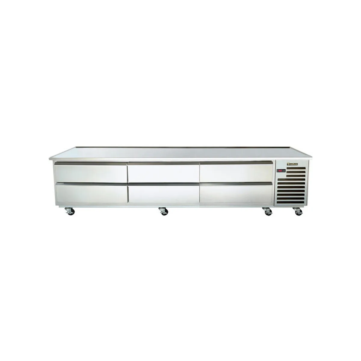 Traulsen TE110HT 110" 6 Drawers Spec-Line Refrigerated Chef Bases w/ Marine Edge