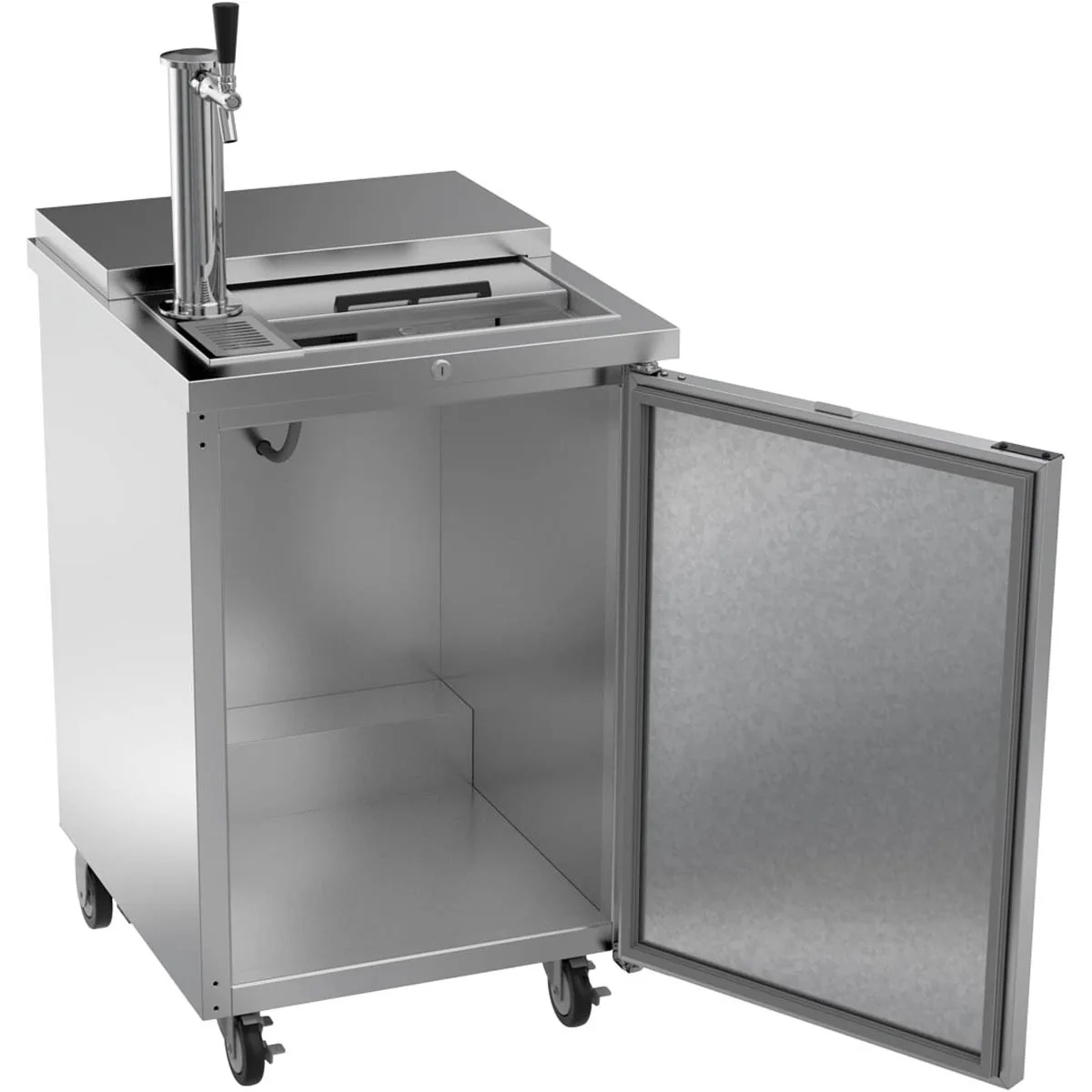 Beverage Air BM23HC-C-S 24" Draft Beer Cooler w/ 1 Keg, 7.66 cu. ft., 1 Single-Tap Tower