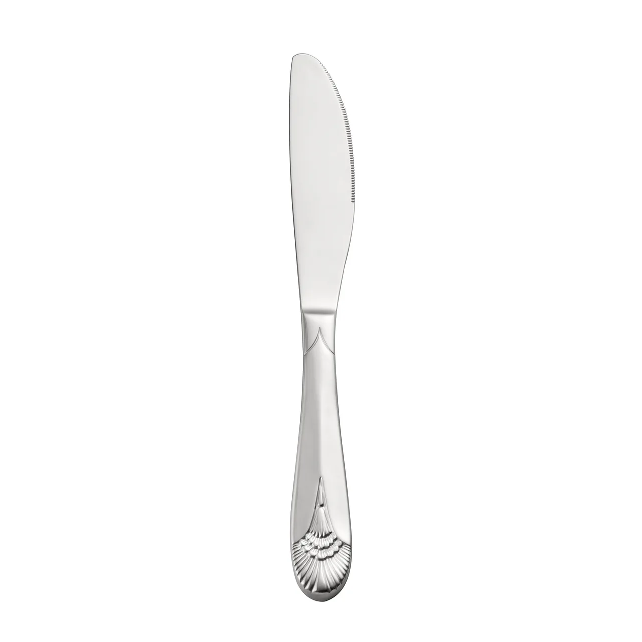 CAC China 8001-15 Dinner Knife, 9-5/8" Length, Heavy, 18/8 Stainless Steel Solid Handle - 1 Dozen