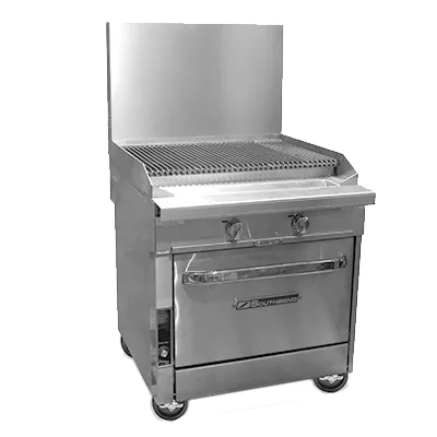 Southbend P32D-CC 32" Gas Heavy Duty Range w/ 32" Full Charbroiler, (1) Standard Oven, 125.000 BTU