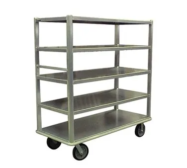 Carter-Hoffmann T726 Aluminum 6-Shelf Queen Mary Cart w/ 2500 lb. Capacity, Marine Edges