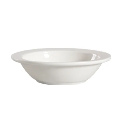 CAC China 101-10 Lincoln Grapefruit Bowl, 13oz 6-1/2" Dia x 1-1/2" H, Porcelain Dishwasher - Dozen