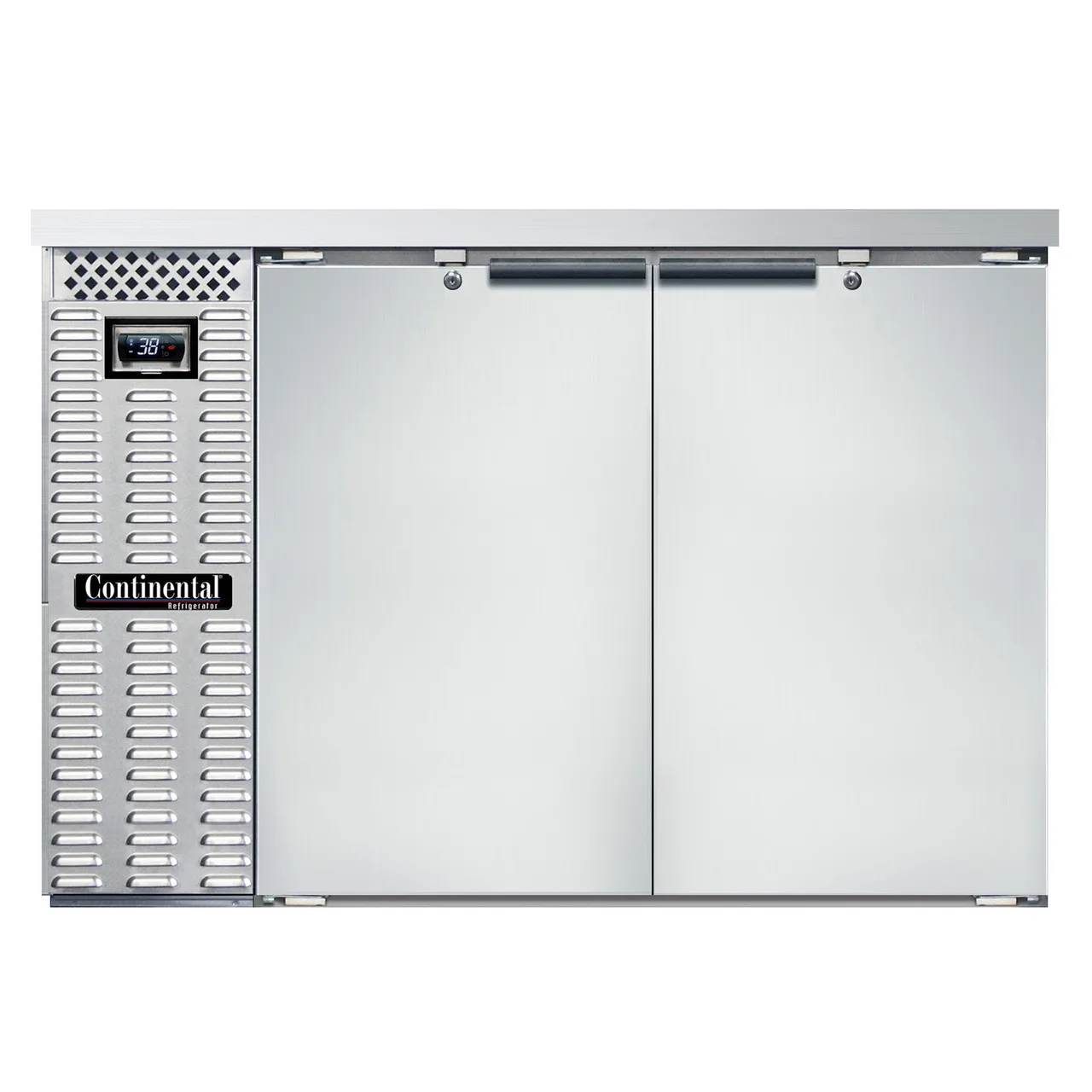 Continental Refrigerator BB50NSS Refrigerated Back Bar Cooler w/ 2 Solid Doors, 16 Cu Ft, 50"