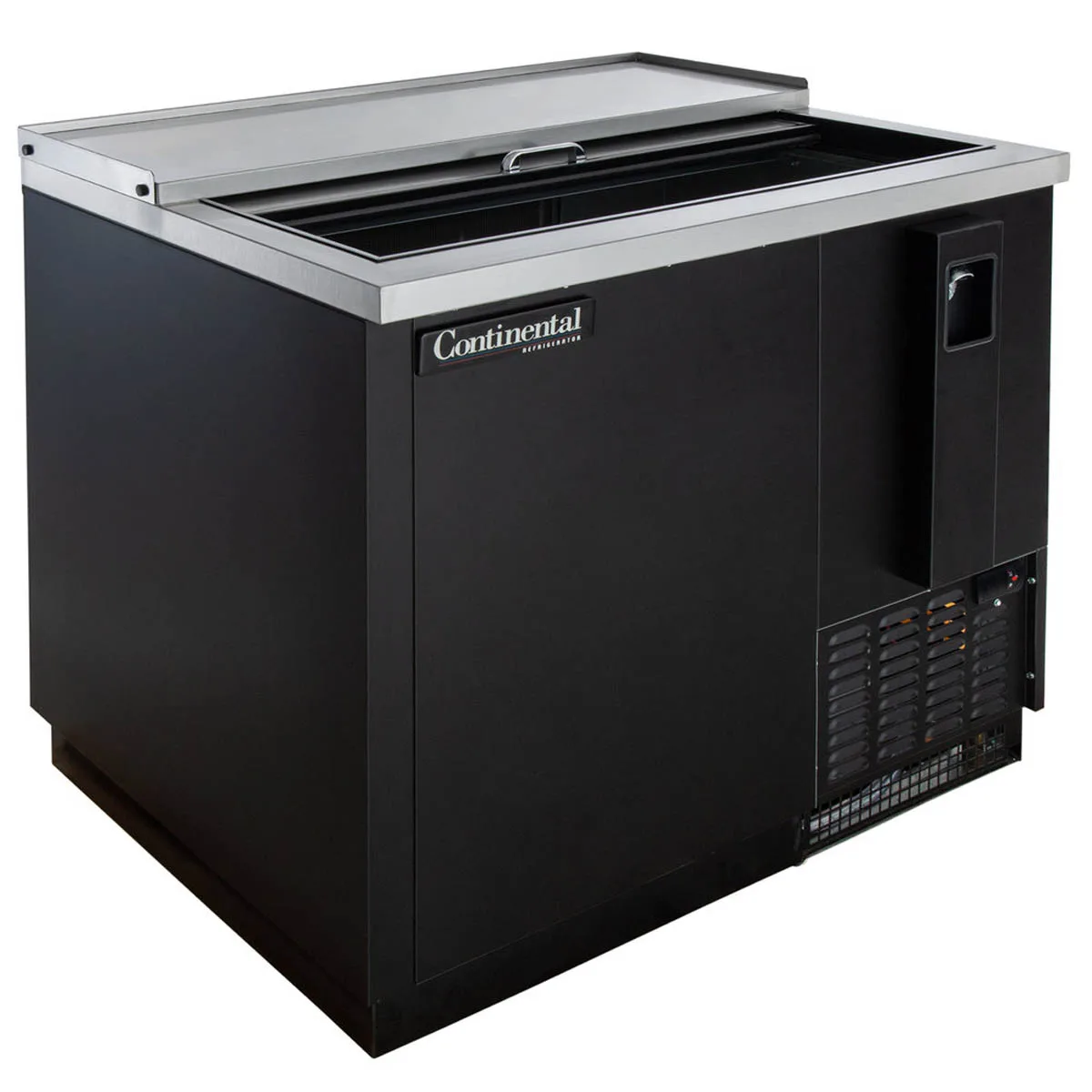 Continental Refrigerator BC37N 37" Black Horizontal Bottle Cooler