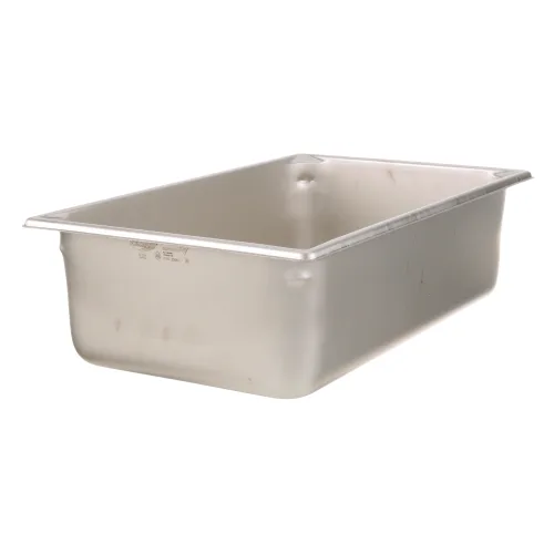 AllPoints 78317 Full-Size (1/1) 21 Qt Stainless Steel Steam Table Pan, 6" Deep, Solid Construction
