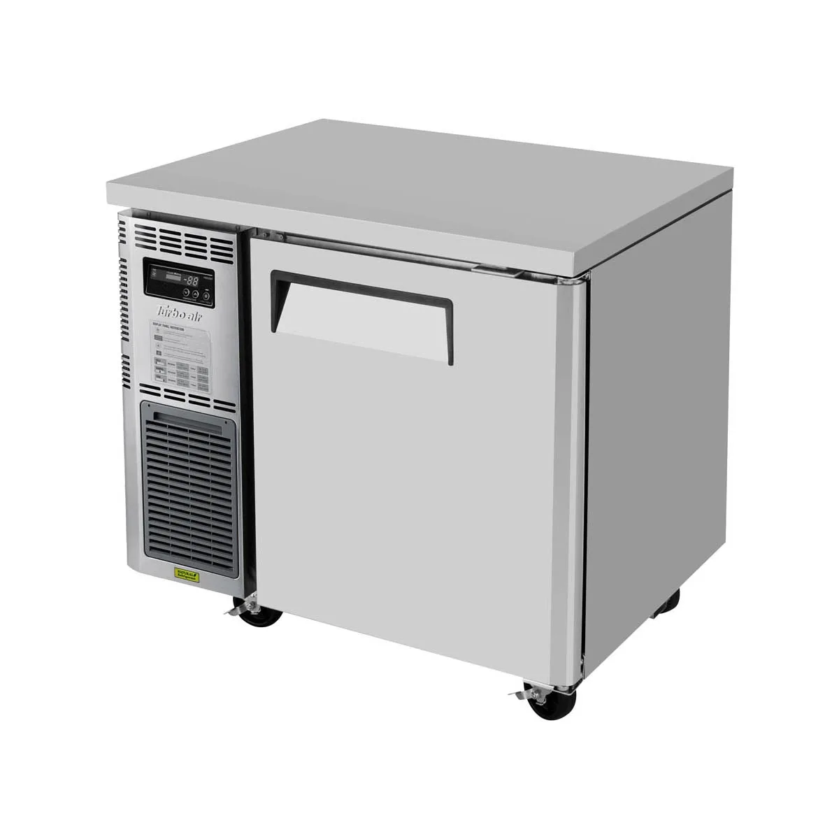 Turbo Air JUF-36-N 35" 1-Door Undercounter Freezer, Stainless Steel, Front Breathing, 6.4 cu. ft.