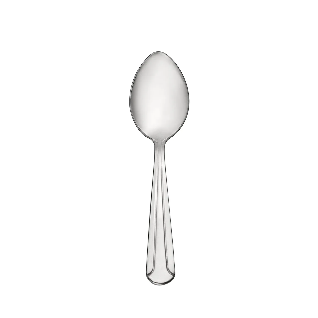 CAC China 1001-09 - Demitasse Spoon, 4-5/8" Length, Medium Weight, 18/0 Stainless Steel, 1 Dozen