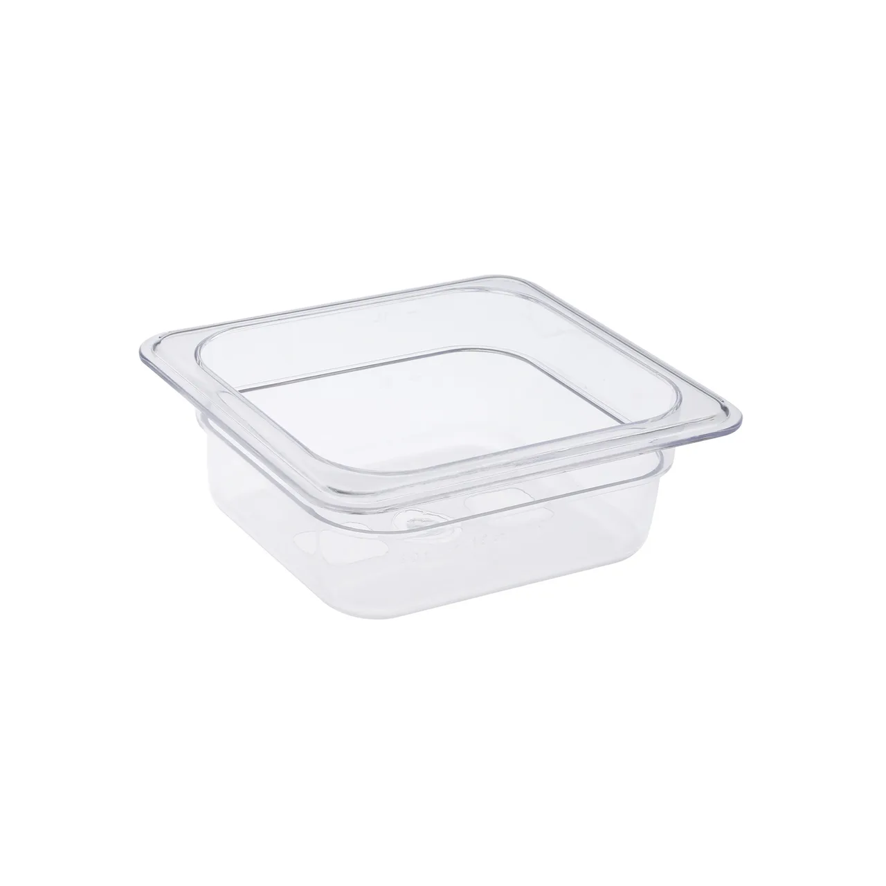 CAC China PCFP-S2 Polycarbonate Food Pan, 1/6 Size, 2-1/2" Deep, Clear, Non-Stick Interior