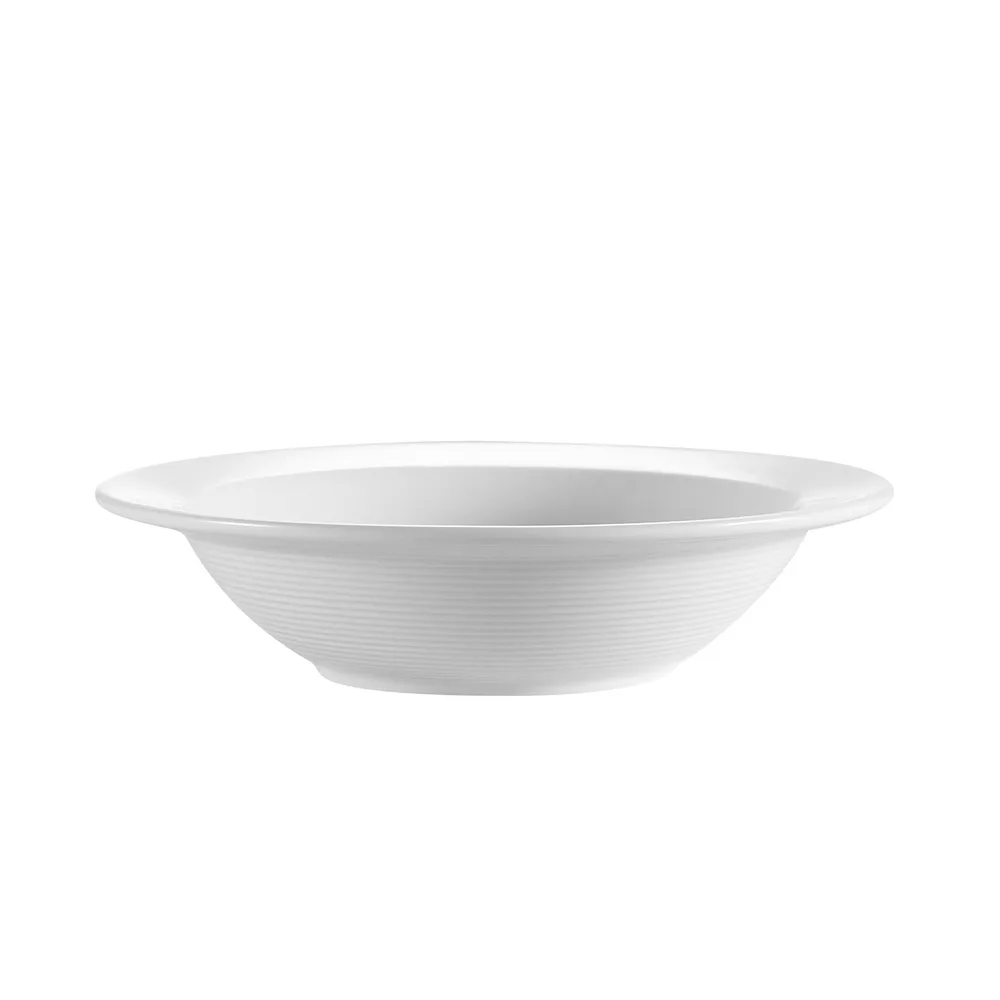 CACChina HMY-10 Grapefruit Bowl, 13oz, 6-3/8" Dia x 1-1/2" H, Porcelain, Super White - Dozen