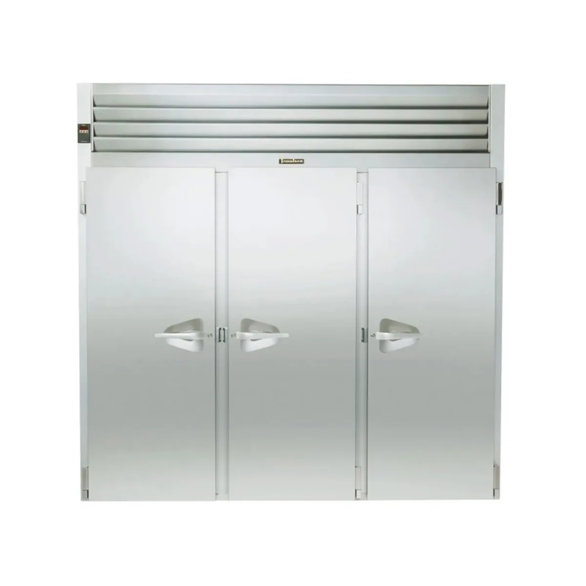 Traulsen AIF332L-FHS 100" 3-Solid Door Roll-In Freezer, Remote, 111 cu. ft., Stainless Steel Exterior, Aluminum Interior