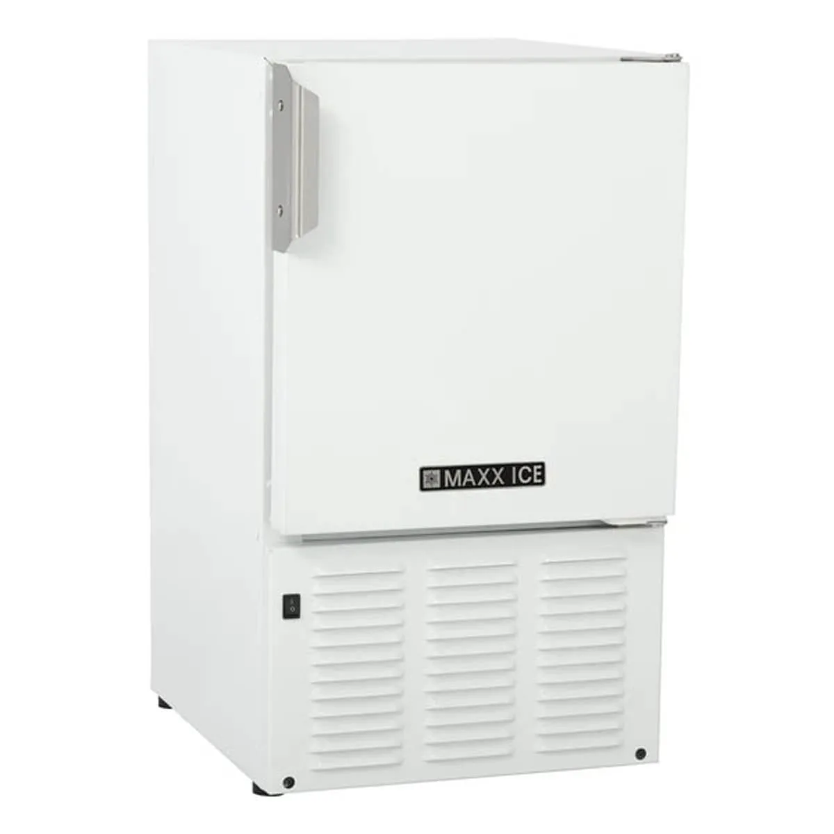 Maxx Ice MMAR25W 14" Air Cooled Crescent 25 lb Undercounter Ice Machine with 12 lb Bin, White
