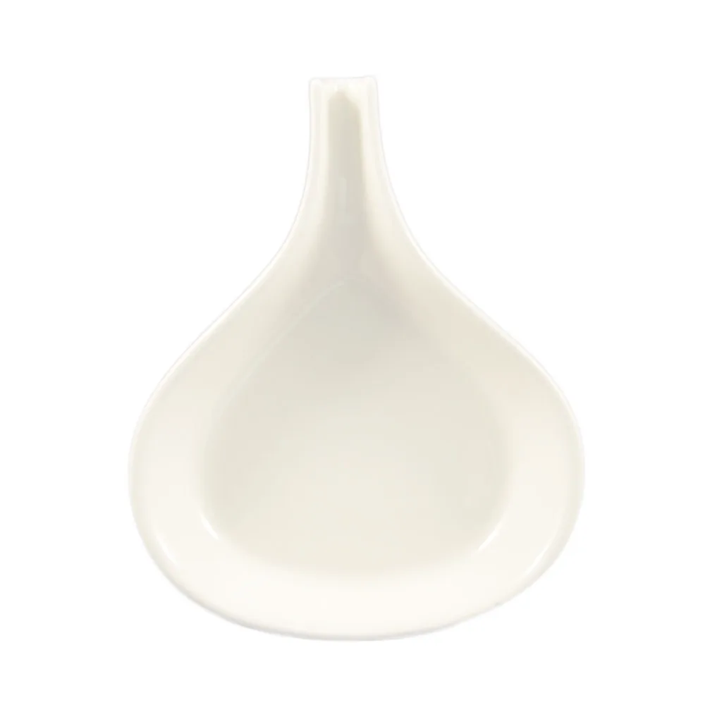 CAC China FP-24-W Fry Pan Server, 24 oz (12" x 9" x 1‑1/4"), Pear‑Shape American White - 1 Dozen