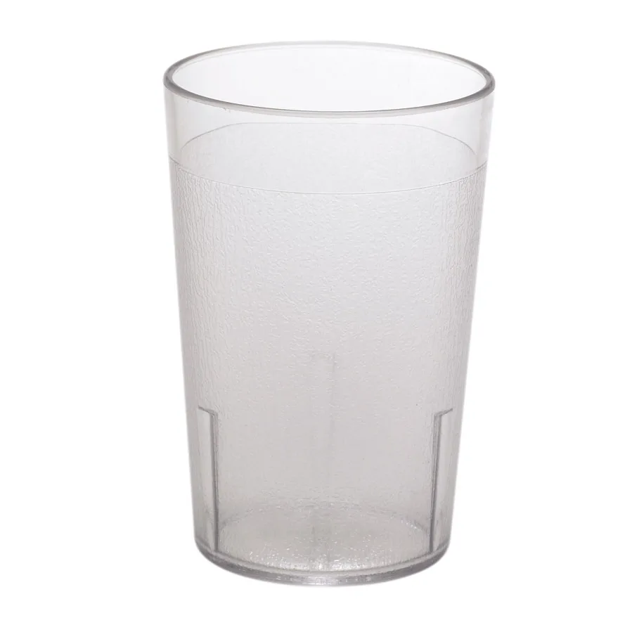 Cambro 800CW152 8 Oz Clear Polycarbonate Tumbler, 2-5/8" Top Dia, Textured Finish, Dishwasher Safe