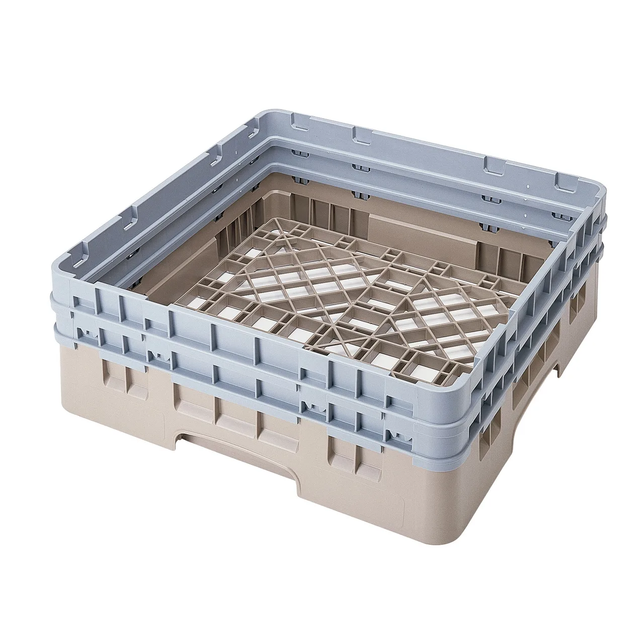Cambro BR578184 Camrack Base Rack, Full Size, Beige, Polypropylene, 19-3/4" x 19-3/4", 6-1/2" Inside Rack Height