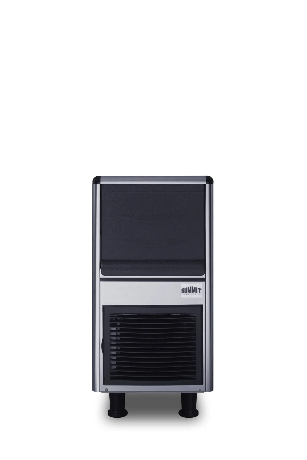 Summit BIM55BU Bullet Ice 15" W x 22" D 55 lb/hr 33 lb Bin Stainless ENERGY STAR AirCooled Cube 115V