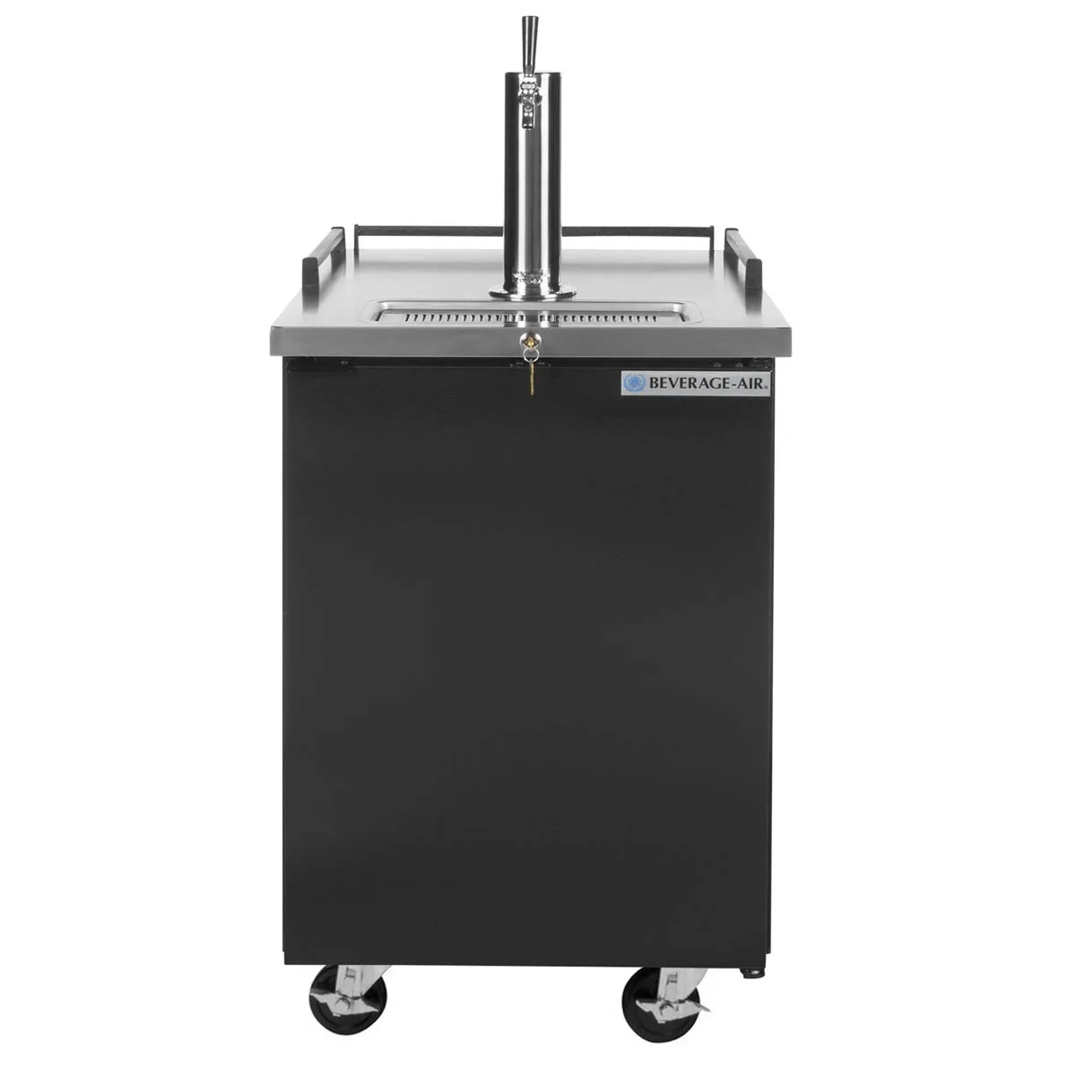 Beverage Air BM23HC-B 24" Beer Cooler 7.66 Cu Ft Black 1‑Keg 1‑Col 3" Faucet 1/6 HP 4" Casters USA