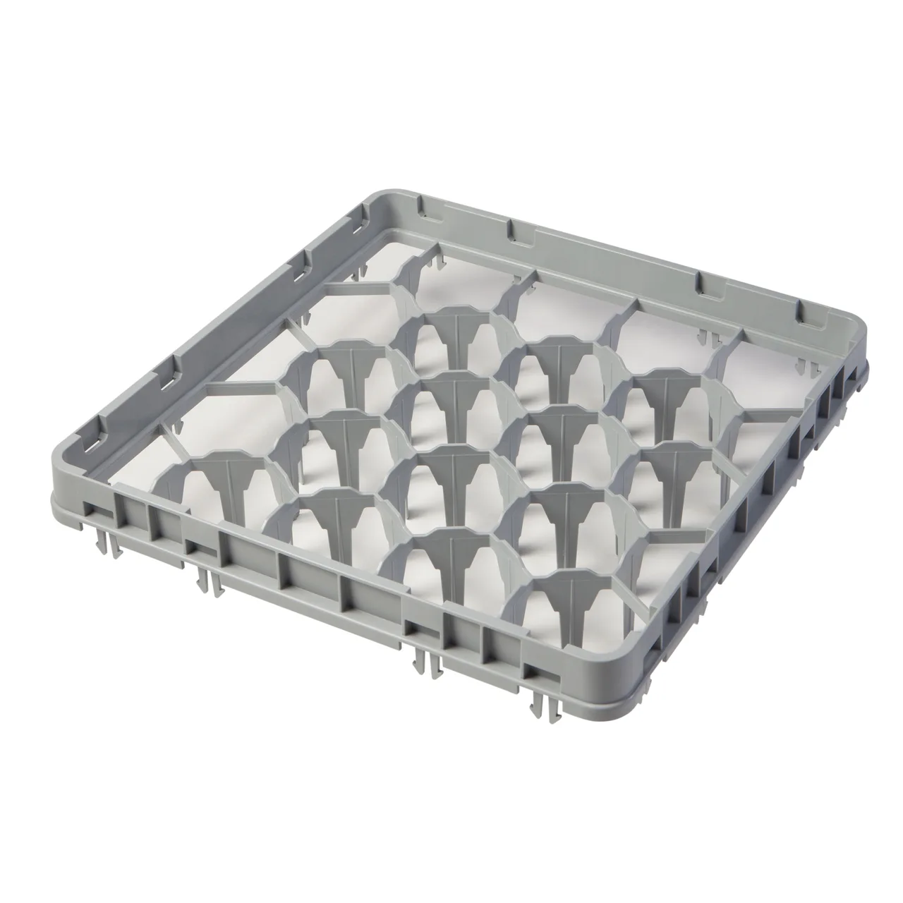 Cambro 20GE1151 Full Drop Extender, Full Size, 20 Compartments, Soft Gray, 19-5/8" x 19-5/8" x 2", Adds 1-5/8" to Rack Height
