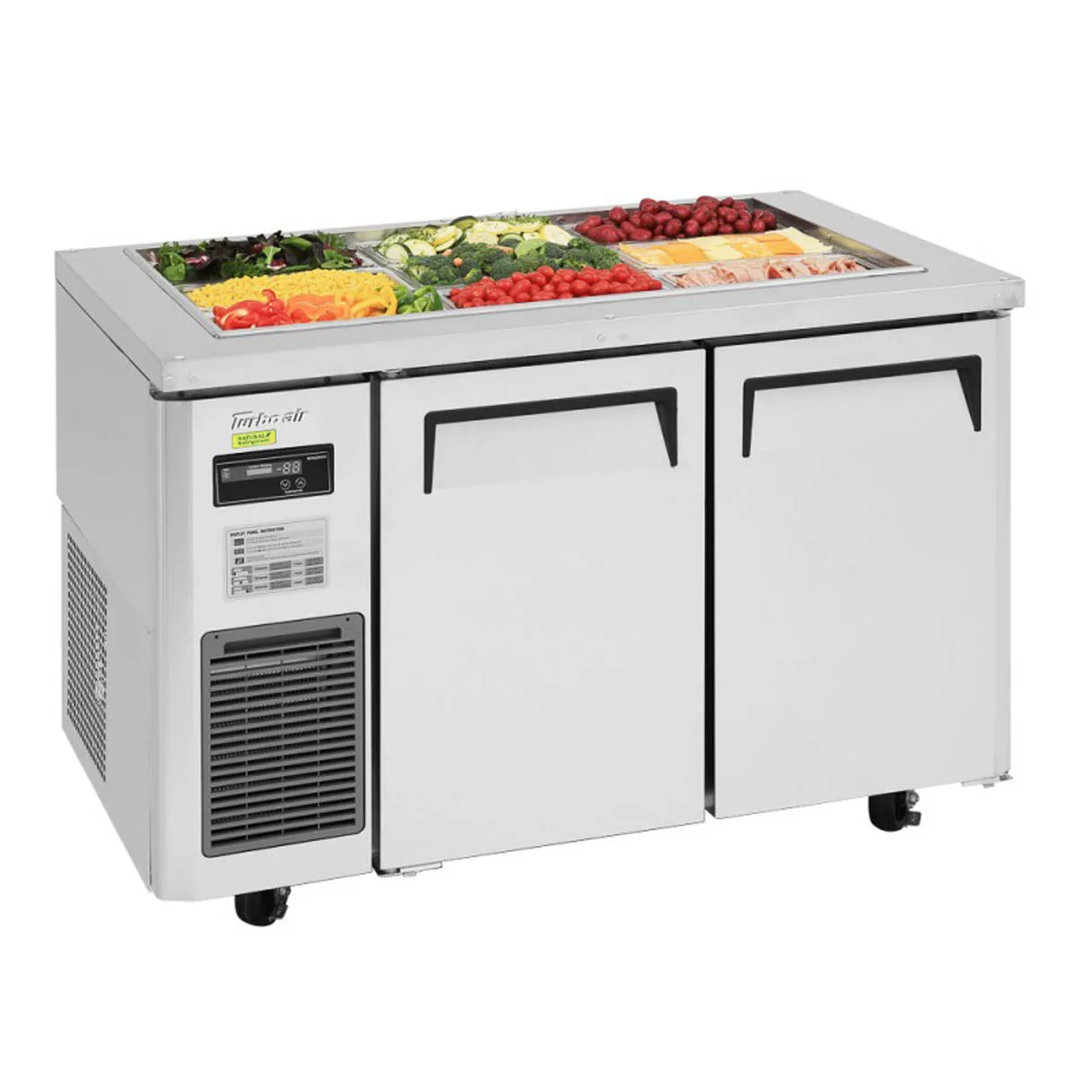 Turbo Air JBT-48-N 47" J Series Refrigerated Buffet Table, (2) Section, (9) Pan, 11.0 cu. ft.