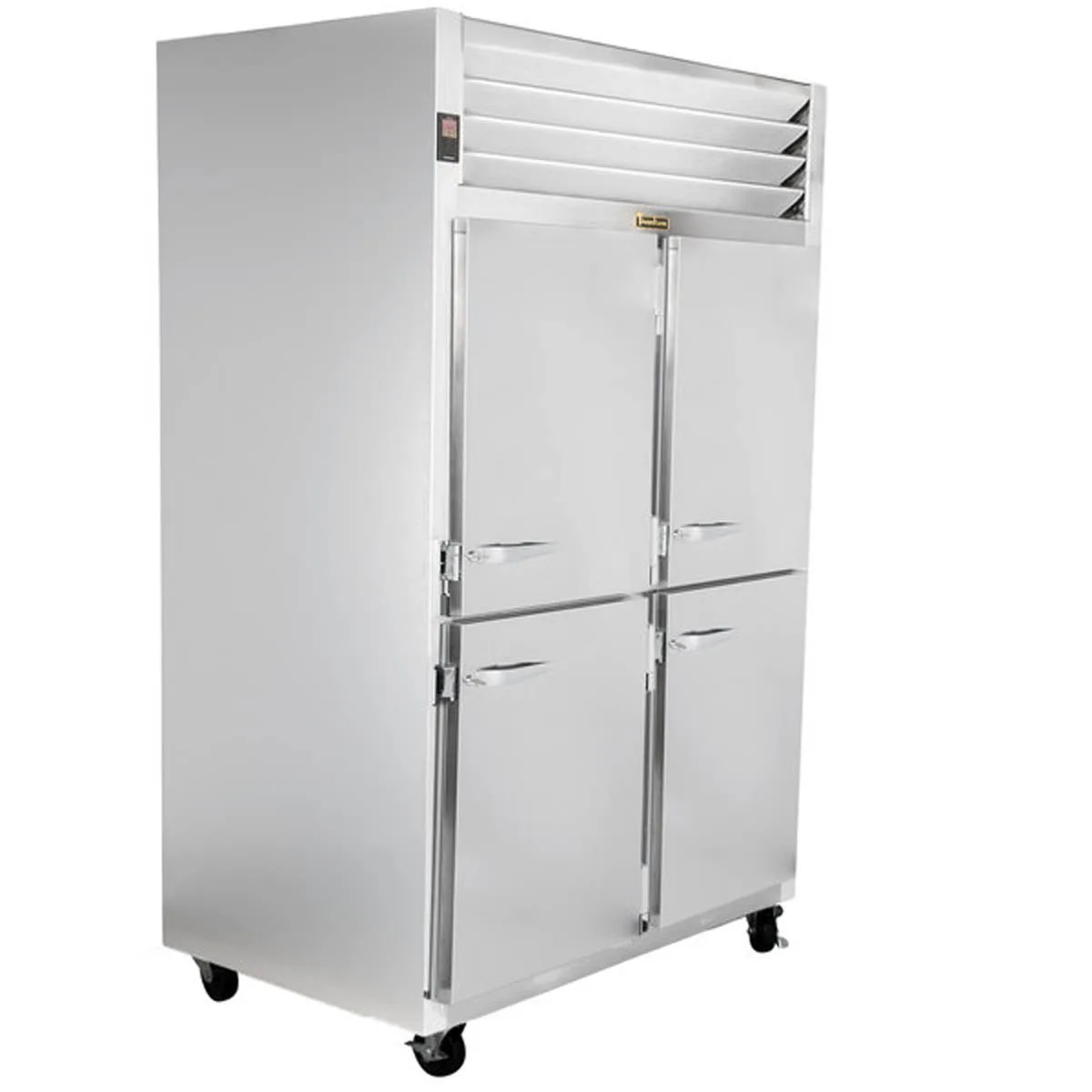 Traulsen G20002 52" 2-Section Reach-In Refrigerator w/ 4 Solid Half-Doors (hinged right/right), Top Mount, 46 cu. ft.